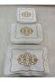 Dowry Velvet Gold Embroidered 3-Piece Bundle Engagement Bride Groom Storage Gold1