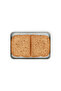 004-01-Make Take Light Grey Plastic Shallow Food Transporting Container 1.1L - 2