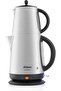 Electric Kettle 1.7 Liter Eco Turkish Tea Maker Stainless Steel 2200 Watts Silver - AR3072 - 7