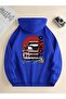 Unisex Retro Car Tokyo Printed Oversized Winter 3-Thread 100% Cotton Hooded Sweatshirt Hoodie