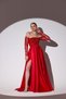 Rochie de seara rosie brodata