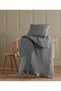 Anthracite 8 Layer 100% Cotton Muslin Baby Duvet Cover and Cover Set - BEDLESS - 4