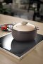 Kızzel Ceramic Pot Ceramic Lid 2L 20cm
