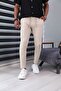 Beige Slim Fit Jogger Pants - Particulated and Special Pattern - 2