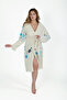 Peshtemal Bathrobe Muslin Cotton Beach Shell Pattern 1 Piece Unisex Beachwear Kimono Kaftan - 3