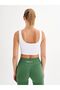 Infinity Collection Women's White Stitched Bra/sports Bra - 6