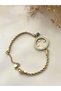 Stainless Steel and Zircon Stone Quadrant Bracelet - Gift Women's Bracelet - 2
