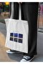 Van Gogh - Starry Night Over The Rhone Patterned Cloth Bag - 3