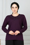 WOMEN'S MOTHER'S JERSEY 2-PIECE SET Stretch Fabric Long Sleeve Front Patterned Mother 'jersey Blouse Mother's Day Special Occasion (2 PIECES) - 7
