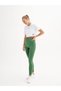 Infinity Collection Women's Green Seamless/seamless Scrunch Tights - 3