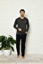Men's Long Sleeve Pocket Summer Pajama Set 01989
