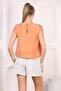 Crew Neck Women's Straight Blouse - 3