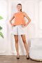 Crew Neck Women's Straight Blouse - 6