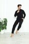 Men's Cuffed Winter Fleece Pajama Set 2251 - 4