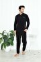 Men's Cuffed Winter Fleece Pajama Set 2251