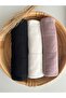 3-Piece Combed Cotton Shawl Set Jersey Shawl Lycra Shawl Jersey Hijab Lycra Hijab (Black - Ecru - Powder)