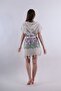 Hooded Pareo with Belted, Beachwear, Lavender Patterned Beachwear, 1 Piece - 6