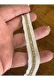 SARFI ZIRCON STONE WHITE RIBBON SEWING CLOTHING ACCESSORY WIDTH 1 CM (1 METER) - 2