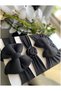 Black Color Baby Girl 3-Piece Bandana Bonnet Set - 2
