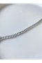 Silver Waterway Baguette Zircon Stone Steel Bracelet 6 Mm - 3