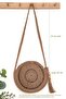 Round Mink Bag - Macrame, Bohemian, Tasseled Straw and Knitted Crossbody Bag - 8