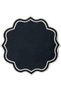6-Piece Dark Blue Linen Presentation Cocktail Napkin & Coasters Suitable for Embroidery - 3