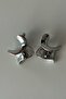 316L Steel Downward Spiral Earrings