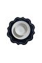 Set of 12 Dark Blue Color White Wrap Embroidered American Placemat and Coasters - 3