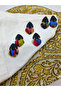 Handmade Custom Design - Polymer Clay Tip Dimensional, Heart and Triangle Earrings