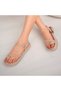 Daily Flip Flops Elegant Straw Rope Sandals Women's Shoes Cream - 5
