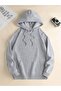 Unisex Never Give up Printed Oversized Winter 3 Thread 100% Cotton K Hooded Sweatshirt Hoodie - 2