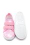Double Velcro Lace Linen Sports Kids Shoes-pink-f-4005 - 5