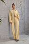 Women's Linen Ribbed Pocket Shirt Pants Set - 5