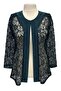 Petrol Blue Bunch Clothes with Jacket Mother's Evening Dress Set - 5