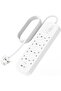 8-Outlet Surge Protector, Wall-Mountable, 2M Cord, USB-C/USB-A Ports, 900 Joules, Fast Charging