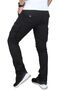 MEN'S MILITARY CARGO PANTS BLACK - 3