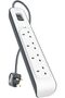 4 Way/4 Plug Surge Protection Strip With 2 Meters Cord Length-Heavy Duty Electrical Extension Socket - 4