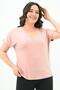Women's V-Neck Plus Size t-shirt 1486-23