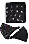 Elastic Bandana Parachute Bandana Model set with cat paws and musical notes - 3