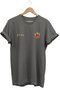 Turkish Wolf Printed Wolf Symbol Turkey and Turkish Flag Wolf Regular Fit 100% Cotton Gray T-Shirt