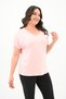 Women's V-Neck Plus Size t-shirt 1486-23 - 4