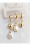 Steel Pearl Design Multiple Earrings - 5