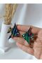 Steel stud earrings - angel fish custom design polymer clay earrings