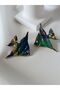 Steel stud earrings - angel fish custom design polymer clay earrings - 3