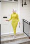 Women's Dress Hijab Clothing Turtleneck and Slim Fit Knitwear Pencil Dress - 5