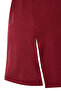 Bordo Dantelli ve Yırtmaçlı İp Askılı Örme Babydoll/Fantezi Gecelik THMAW23CY00002 - 7