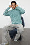 Mint Oversized Hooded Long Sleeve Label Applique Sweatshirt Tmnss21Sw0221 - 2