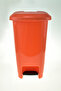 Slim Pedal Bin 25 Litre Orange Trash Can Pedal Bin - 2