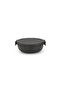 Make Take Dark Grey Plastic Food Transporting Plate with Compartments 1.3L - 5