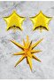 Best Polar Star and Star Foil Balloon Set Gold